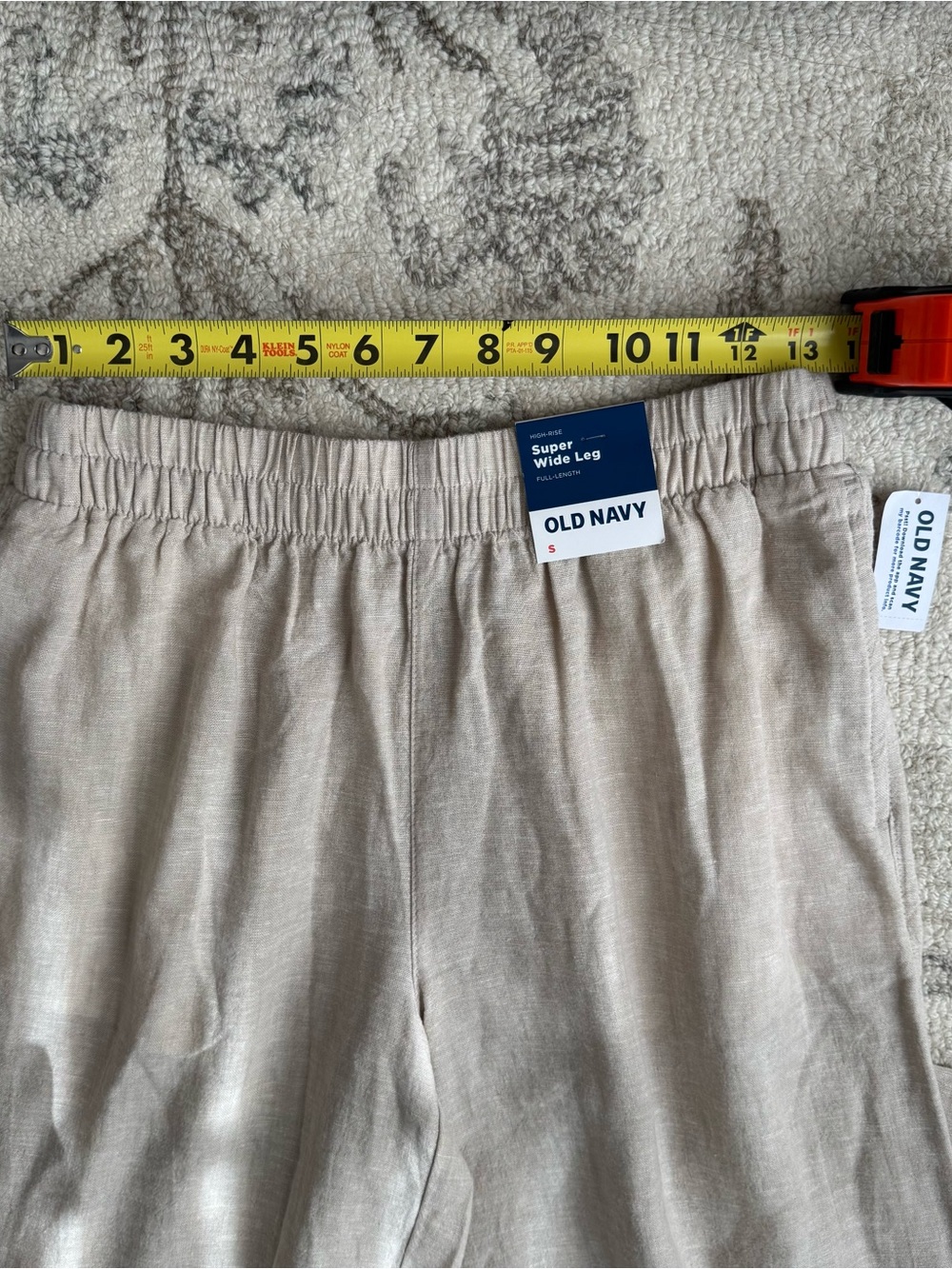 Old Navy High Waisted Linen Wide Leg Pant In Flax Linen - Picture 7 of 8